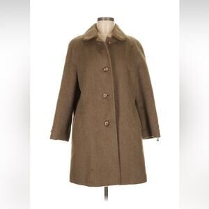 Vintage Calw Llama west germany merino wool mohair coat overcoat 44 or XL